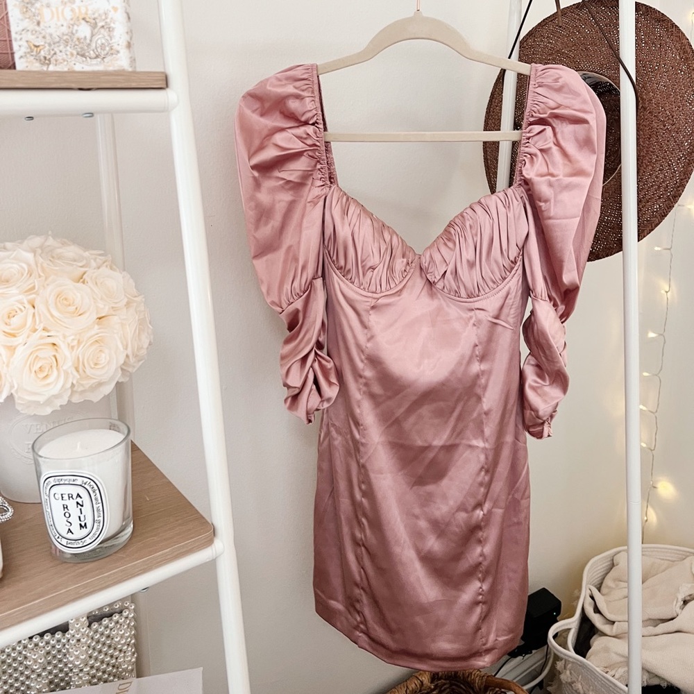 Satin Pink Dress